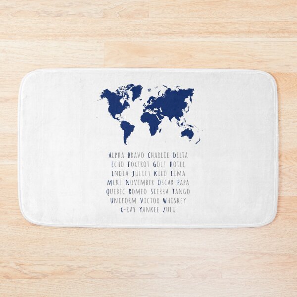 Item preview, Phonetic Alphabet, Pilot Gift, World Map, Boys Room Decor, Aviation Art designed and sold by aenaonartwork.