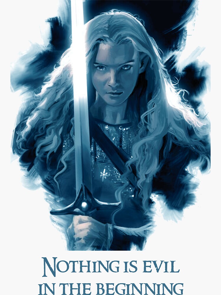 "Rings of Power Galadriel Quotes" Sticker for Sale by mesmerizingart