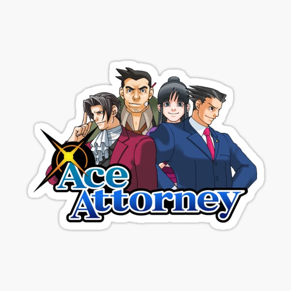 OG Ace Attorney Squad Sticker