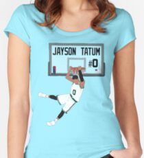 Jayson Tatum Dunk Women's Fitted Scoop T-Shirt