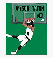 Jayson Tatum Dunk Photographic Print