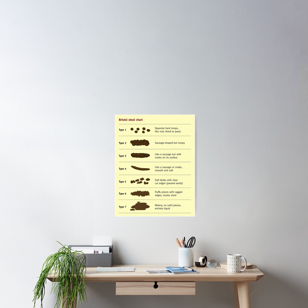 "Bristol Stool Chart" Poster for Sale by goldenanchor | Redbubble