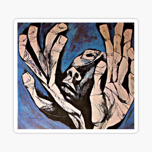 "Guayasamin Oswaldo " Sticker for Sale by Aniatom Redbubble