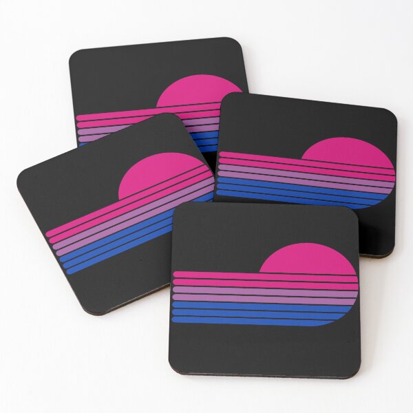 Item preview, Colourful Retro Bi Sunset designed and sold by Let me be Perfectly Queer.