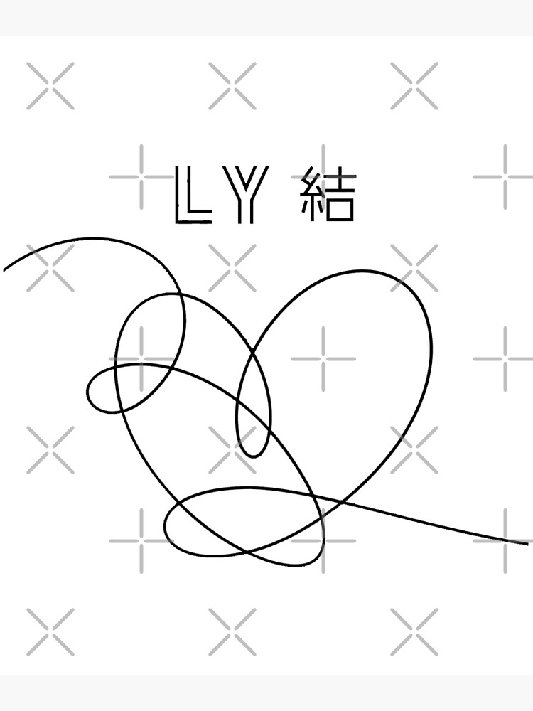 "bts heart" Poster for Sale by margueritta Redbubble