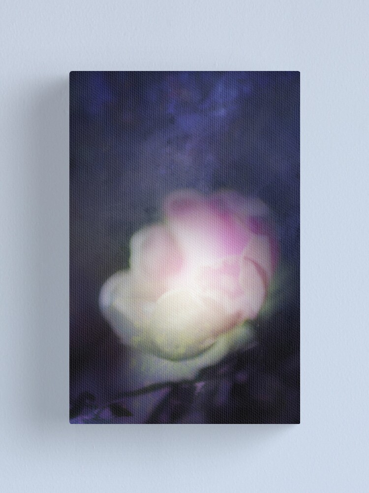 Alternate view of delicate pink old fashioned rose pattern 2 Canvas Print