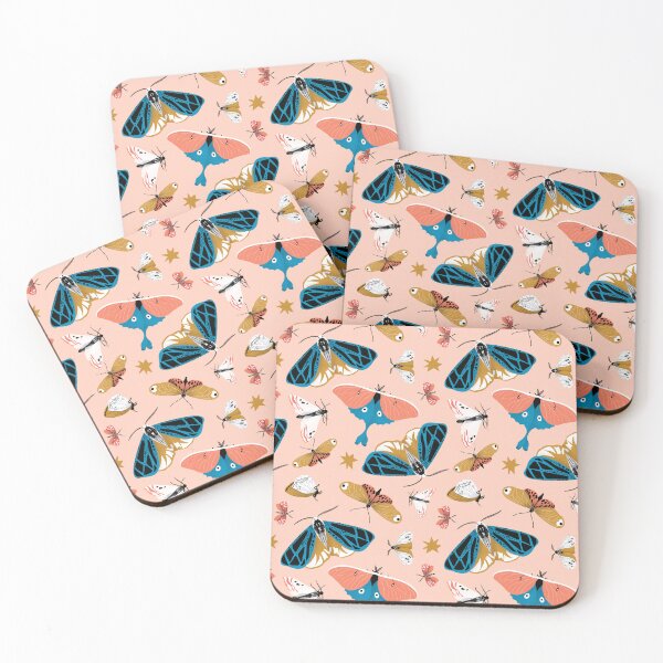Item preview, Butterflies and Moths in peach puff designed and sold by tanyadistudio.