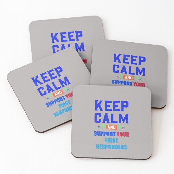 Item preview, KEEP CALM AND SUPPORT YOUR FIRST RESPONDERS PURPLE designed and sold by sailorsam1805.