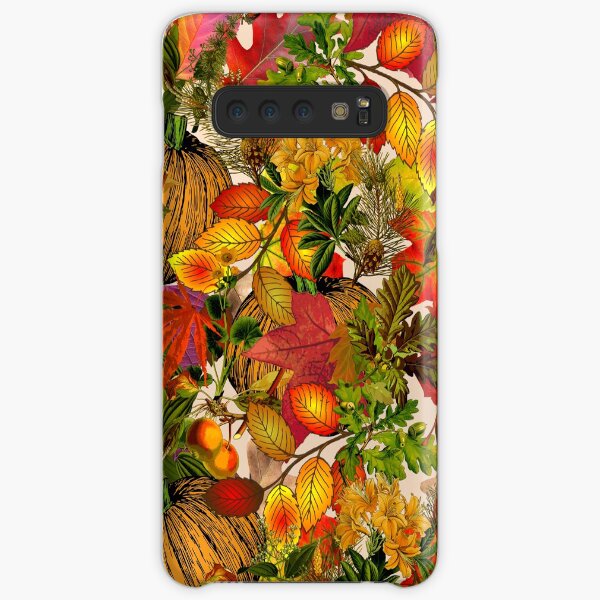 Autumn Fall Leaves Pumpkin Thanksgiving Seasonal Woodland Collage Samsung Galaxy Snap Case