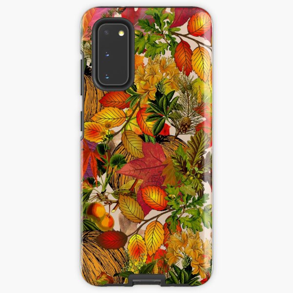 Autumn Fall Leaves Pumpkin Thanksgiving Seasonal Woodland Collage Samsung Galaxy Tough Case