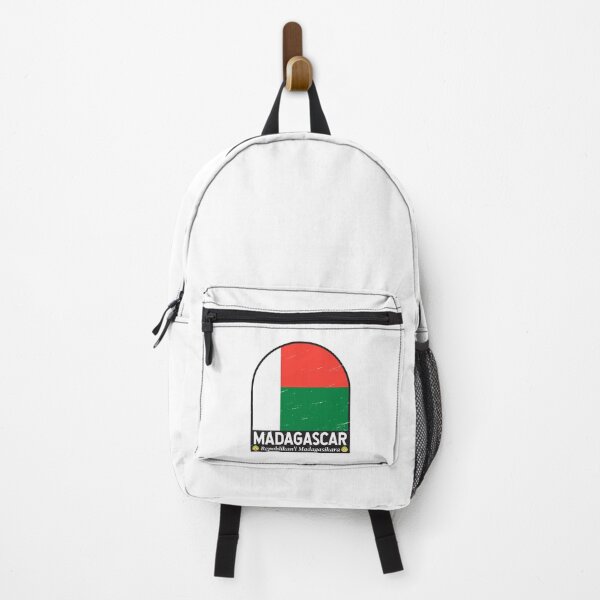 Item preview, Madagascar Flag Emblem Distressed Vintage designed and sold by KrisSidDesigns.