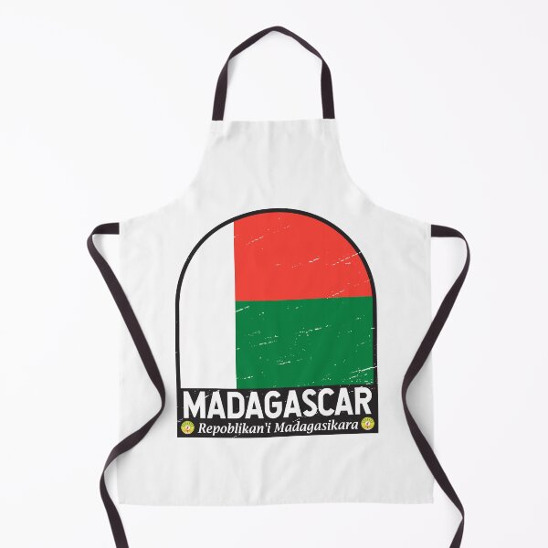 Item preview, Madagascar Flag Emblem Distressed Vintage designed and sold by KrisSidDesigns.