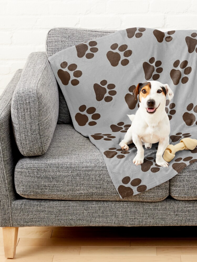 Paw print dog outlet blanket