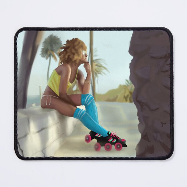 Item preview, Roller Girl sitting on wall designed and sold by dartsyart.