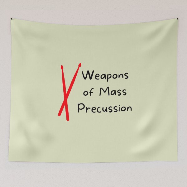 Item preview, Weapons Of Mass Percussion For Drummers And Drum Players As A Funny Drummer   designed and sold by Funwithmusic.