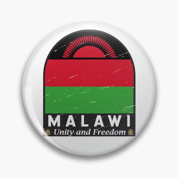 Item preview, Malawi Flag Emblem Distressed Vintage designed and sold by KrisSidDesigns.