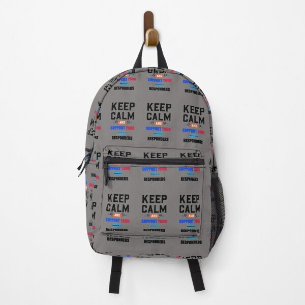 Item preview, KEEP CALM AND SUPPORT YOUR FIRST RESPONDERS BLACK designed and sold by sailorsam1805.