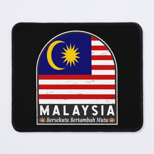 Item preview, Malaysia Flag Emblem Distressed Vintage designed and sold by KrisSidDesigns.