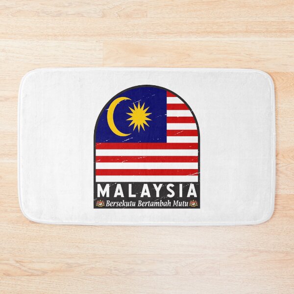 Item preview, Malaysia Flag Emblem Distressed Vintage designed and sold by KrisSidDesigns.