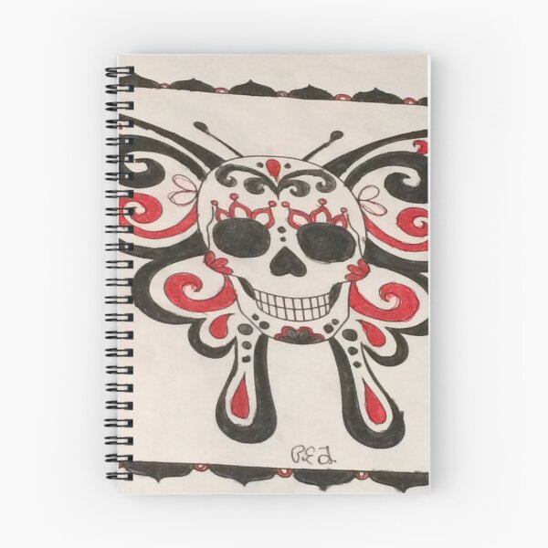 Item preview, Gothic Sugar Skull con alas de mariposa designed and sold by PETAbstractA.