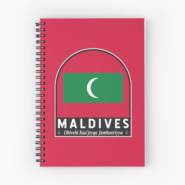 Item preview, Maldives Flag Emblem Distressed Vintage designed and sold by KrisSidDesigns.
