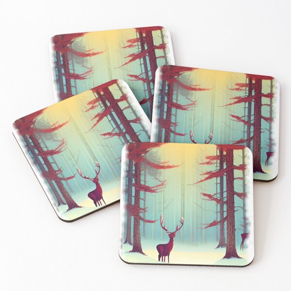 Item preview, Deer In Maple Forest designed and sold by entrys.