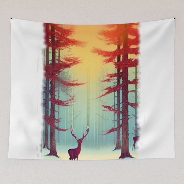Item preview, Deer In Maple Forest designed and sold by entrys.