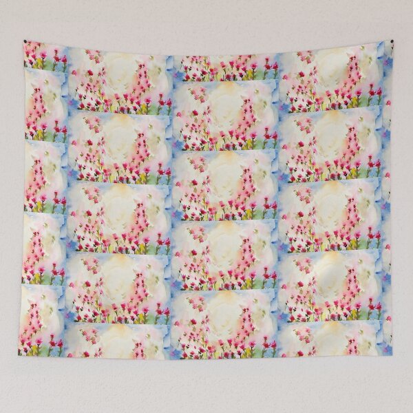 Item preview, Floating flowers in the sky.  designed and sold by watercolorsLiz.