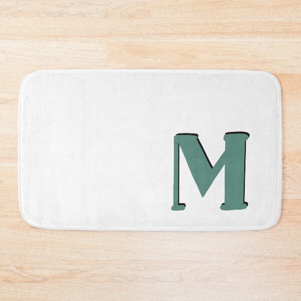 Item preview, Letter M Green initial monogram alphabet capital M designed and sold by Antique-Gifts.