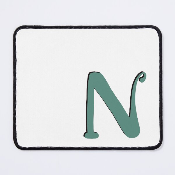 Item preview, Letter N blue initial monogram alphabet capital N designed and sold by Antique-Gifts.