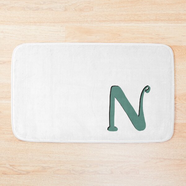 Item preview, Letter N blue initial monogram alphabet capital N designed and sold by Antique-Gifts.