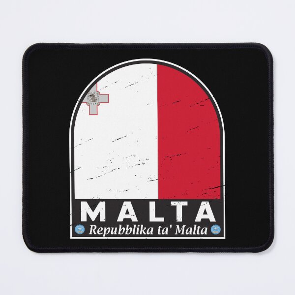 Item preview, Malta Flag Emblem Distressed Vintage designed and sold by KrisSidDesigns.