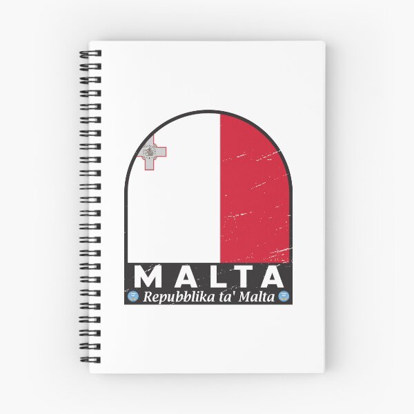 Item preview, Malta Flag Emblem Distressed Vintage designed and sold by KrisSidDesigns.