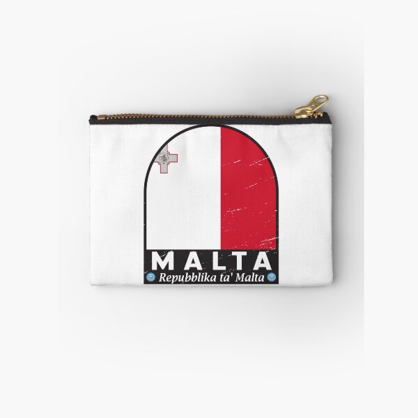 Item preview, Malta Flag Emblem Distressed Vintage designed and sold by KrisSidDesigns.