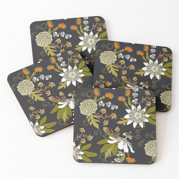 Item preview, Otherworldly Botanicals, Green and Orange designed and sold by Jacqueline Hurd.