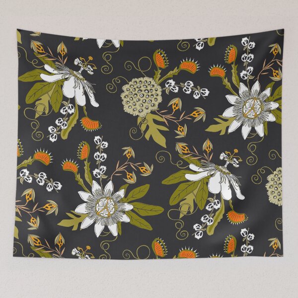 Item preview, Otherworldly Botanicals, Green and Orange designed and sold by Jacqueline Hurd.