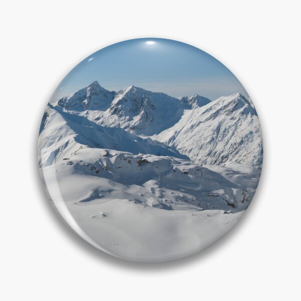 Item preview,  French Alpine peaks covered by snow with blue sky designed and sold by stedata.