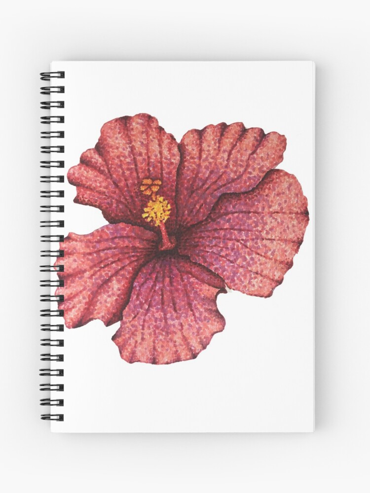 Dessin De Fleur Dhibiscus Hawaïen Cahier à Spirale