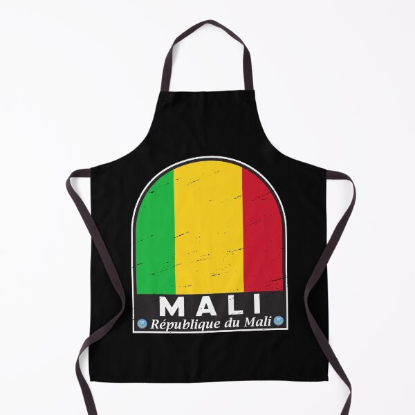 Item preview, Mali Flag Emblem Distressed Vintage designed and sold by KrisSidDesigns.