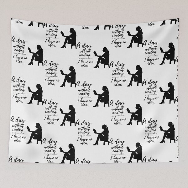 Item preview, A day without reading is like just kidding i have no idea                        designed and sold by showfeesticker.