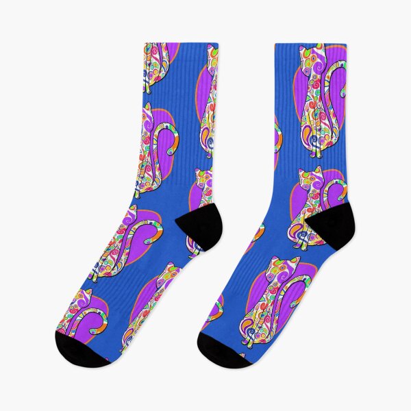 Item preview, Abstract Funky colorful Cat Art designed and sold by Alondra.