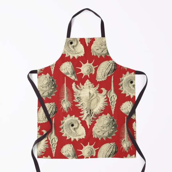 Item preview, Prosobranchia from Artforms of Nature (1904) by Ernst Haeckel in Yellow on Red designed and sold by Shapes-Mania.
