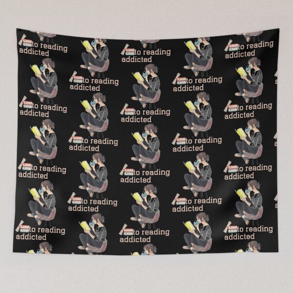 Item preview, addicted to reading    designed and sold by showfeesticker.