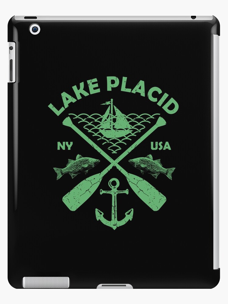 Lake Placid, New York, Fishing Boat Paddle Adventure Sticker for Sale by  JahmarsArtistry