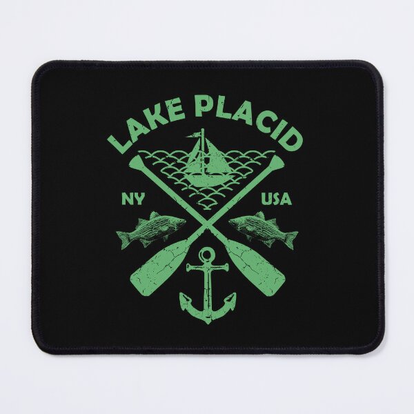 Lake Placid, New York, Fishing Boat Paddle Adventure Sticker for Sale by  JahmarsArtistry