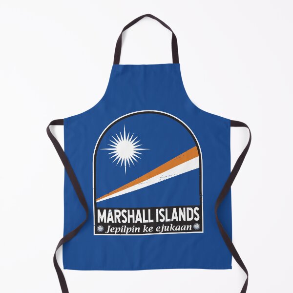 Item preview, Marshall Islands Flag Emblem Distressed Vintage designed and sold by KrisSidDesigns.