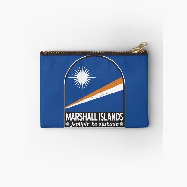 Item preview, Marshall Islands Flag Emblem Distressed Vintage designed and sold by KrisSidDesigns.
