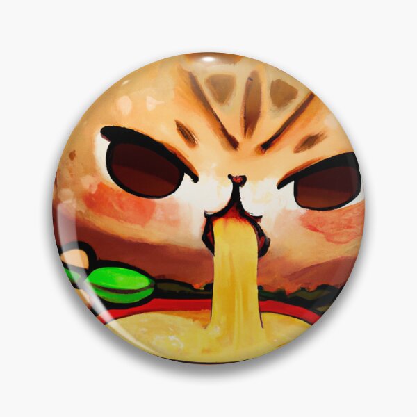 Item preview, Cat Eating Ramen designed and sold by Timegraf.