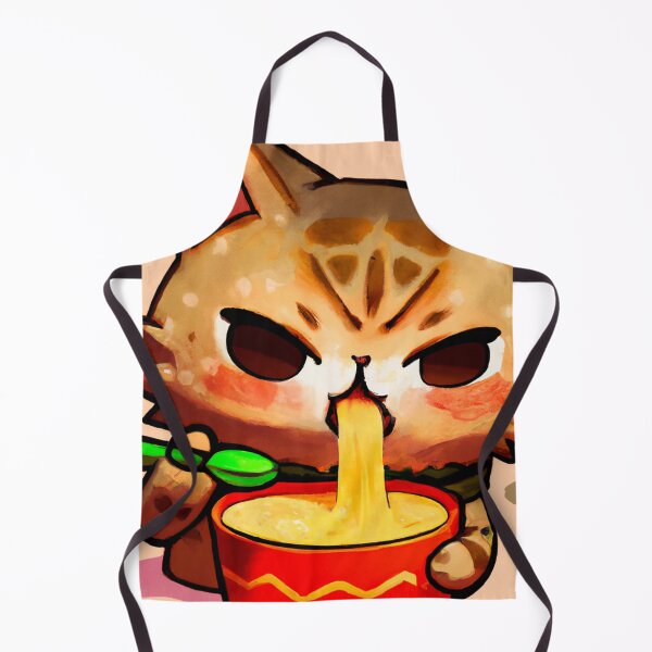 Item preview, Cat Eating Ramen designed and sold by Timegraf.