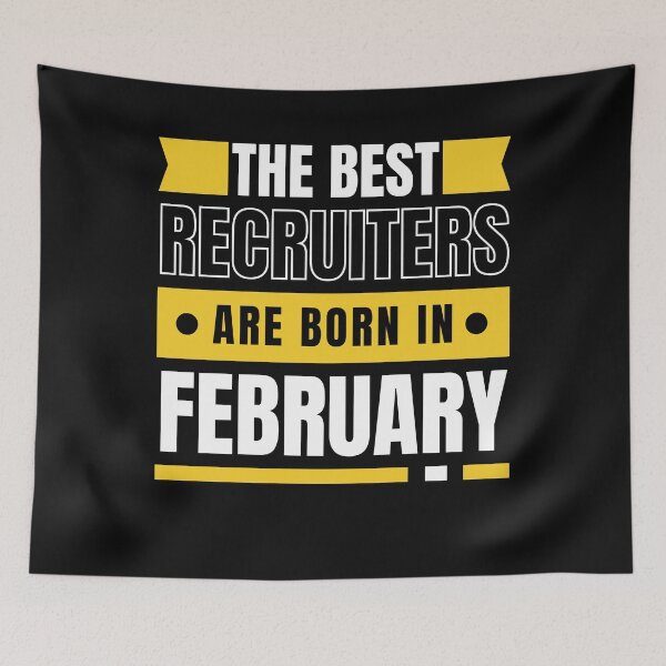 Item preview, The Best Recruiters are born in February Aquarius Pisces designed and sold by Recruiter-Love.